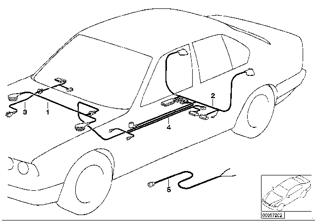 1994 BMW 750iL Wiring Sets Diagram 2