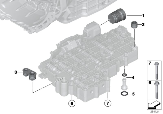 2010 BMW X6 Mechatronics Mounting Parts (GA7AHSCD) Diagram