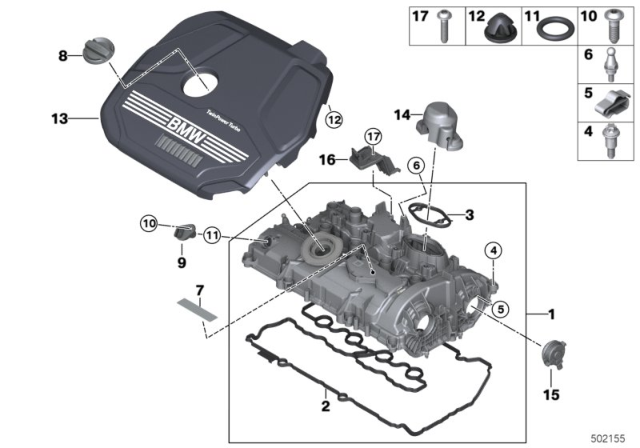 2020 BMW X2 COLLAR SCREW Diagram for 11128650869