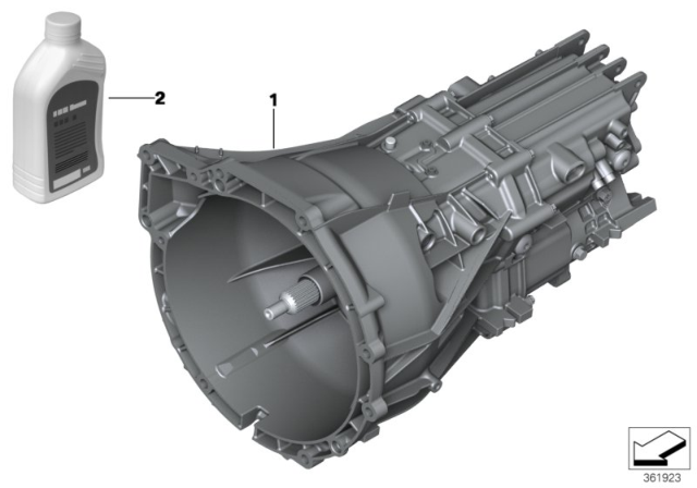 2018 BMW 230i Manual Gearbox GS6-17EG Diagram