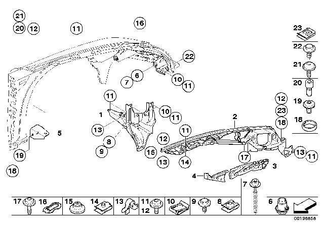 2012 BMW X5 M M Side Panel, Front / Mounting Parts Diagram 2