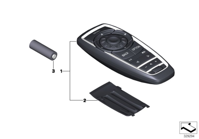 2015 BMW X5 M Remote Control Diagram