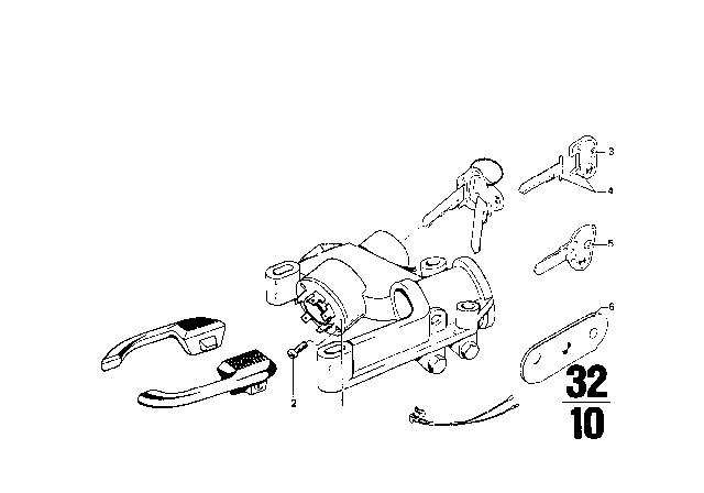 1973 BMW 2002tii Switch Diagram for 61312682120