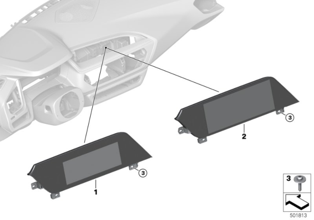 2020 BMW Z4 CENTRAL INFORMATION DISPLAY Diagram for 65508798738