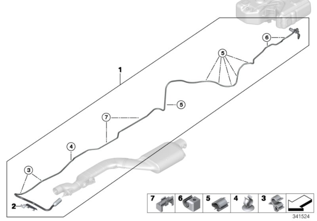 2015 BMW 328d xDrive SCR Metering Line Diagram