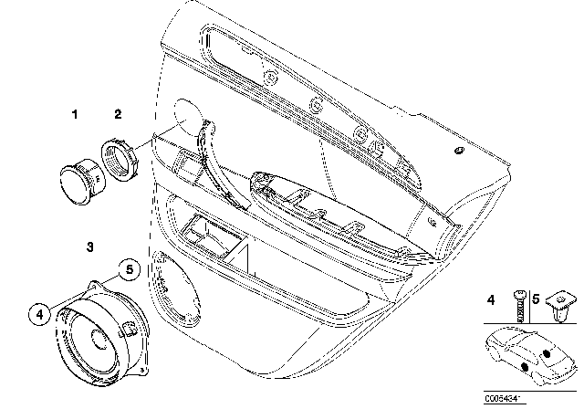 2006 BMW X5 Single Parts For HIFI System Diagram 2
