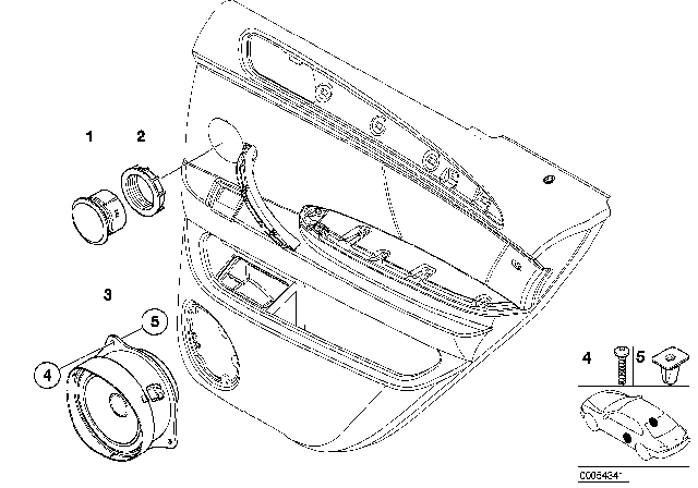 2000 BMW X5 Single Parts For HIFI System Diagram 2