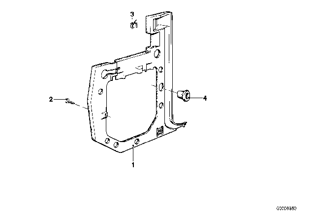 1980 BMW 733i Covering Door Entrance Diagram 1