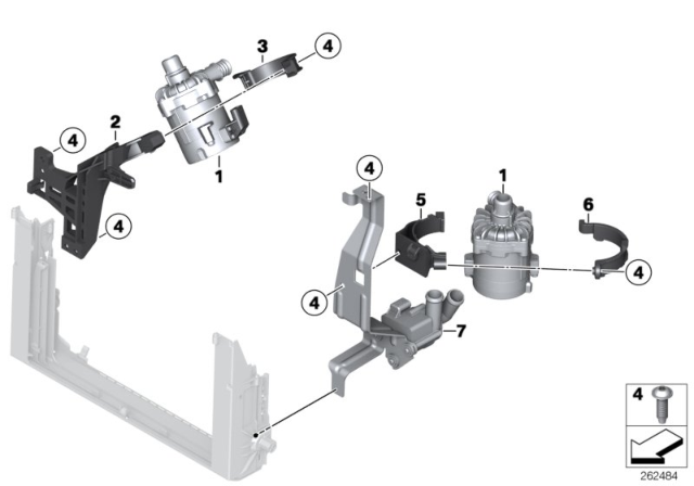 2015 BMW M6 Additional Water Pump Diagram