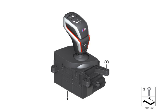 2019 BMW M5 Gear Selector Switch Diagram