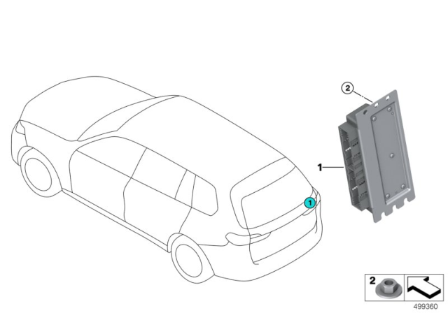2019 BMW X7 Rear Axle Differential Control Unit Diagram