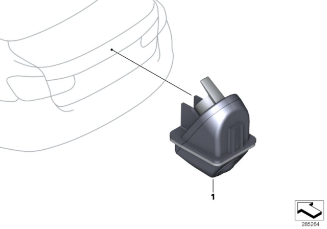 2015 BMW 328i xDrive Reversing Camera Diagram