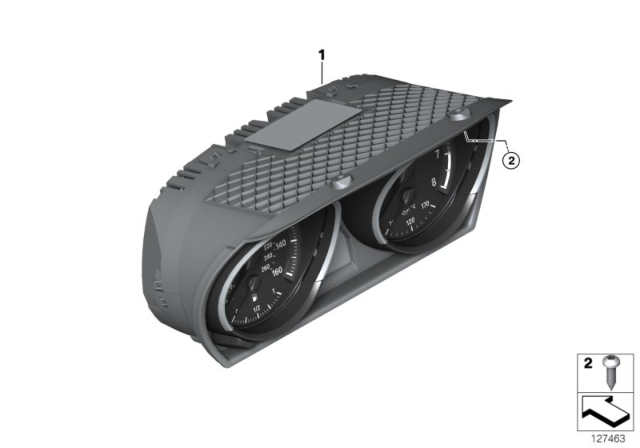 2015 BMW X1 Instrument Cluster Diagram