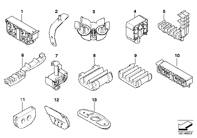 2007 BMW 650i Front Brake Pipe / Mounting Diagram