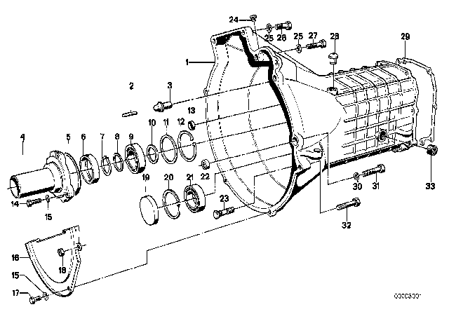 1977 BMW 320i Lock Ring Diagram for 23121630170