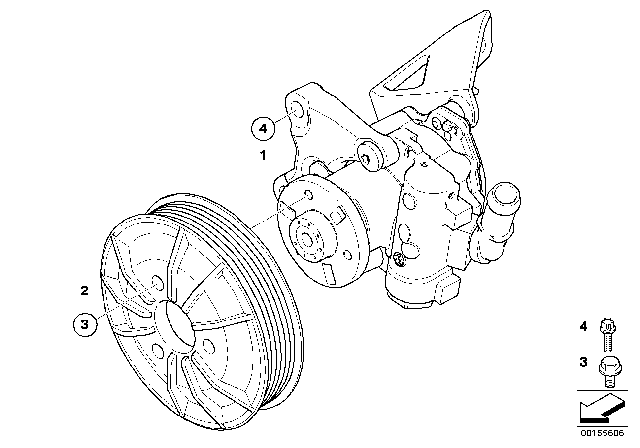 2009 BMW X3 Power Steering Pump Diagram