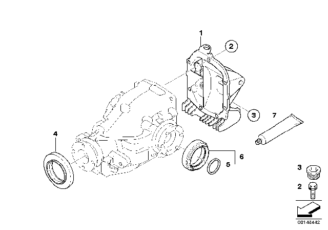 2008 BMW Z4 Final Drive, Gasket Set Diagram