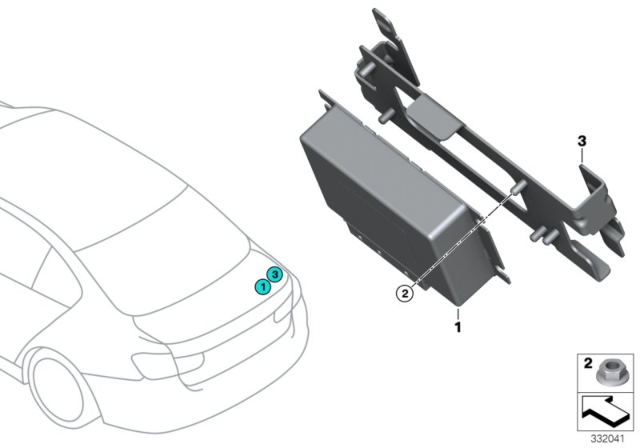 2015 BMW M4 Control Unit, Regulated Differential Lock Diagram
