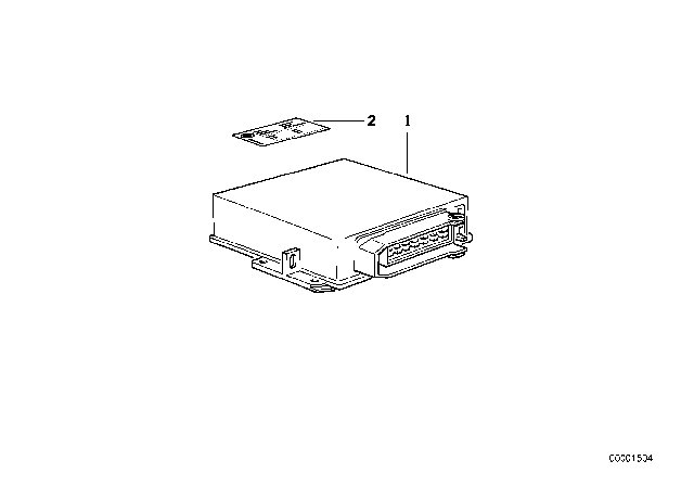 1985 BMW 325e Uncorded DME Control Unit Diagram 2