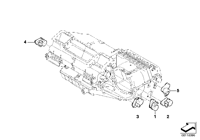 2005 BMW Z4 Actuator For Automatic Air Condition Diagram