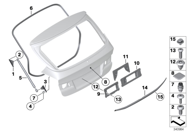 2013 BMW X1 Retaining Mount, Rear Right Diagram for 51247402698