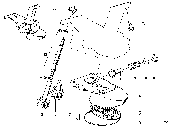 1990 BMW 525i Lubrication System / Oil Pump With Drive Diagram