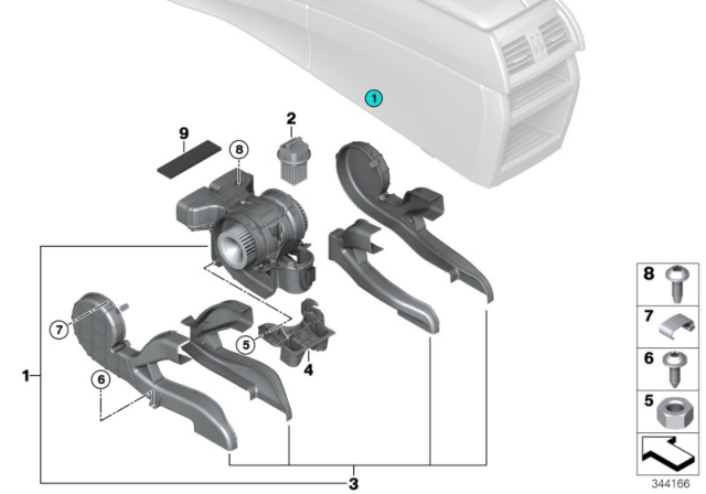 2017 BMW X6 Blower Rear Diagram