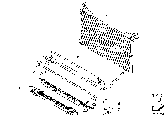 2009 BMW 535i Additional Radiator Diagram