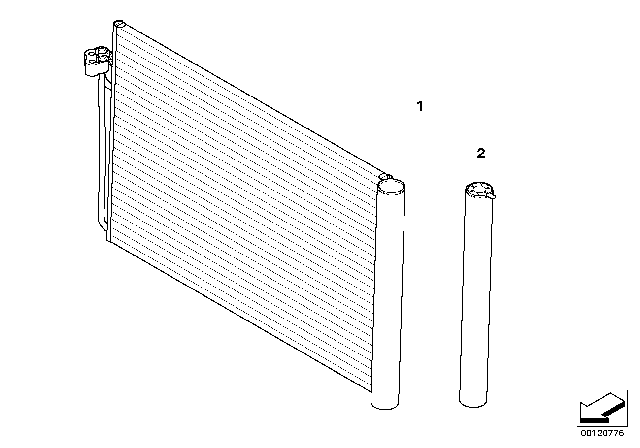 2008 BMW 535xi Condenser / Drier Insert Diagram