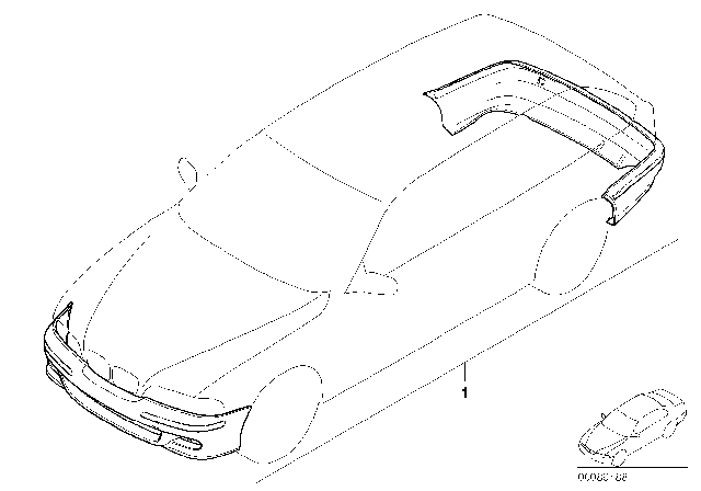 2001 BMW 525i Retrofit Kit,M Aerodynamic Kit (Basic) Diagram for 51710137897