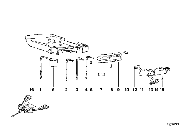 1995 BMW 325i BMW Sports Seat Part Diagram