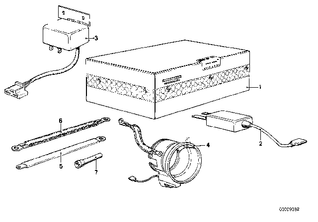 1980 BMW 320i Anti Interference Cover Distributor Diagram for 65311362843