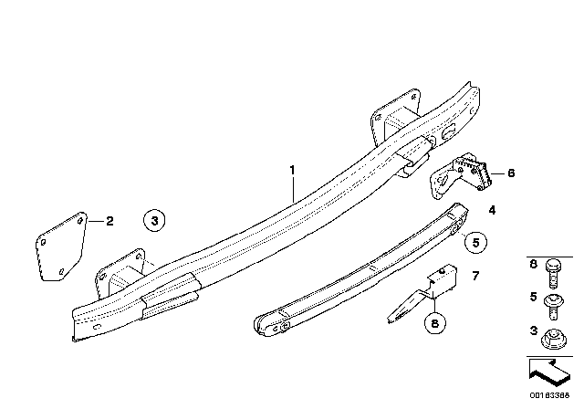 2013 BMW 128i Carrier, Rear Diagram