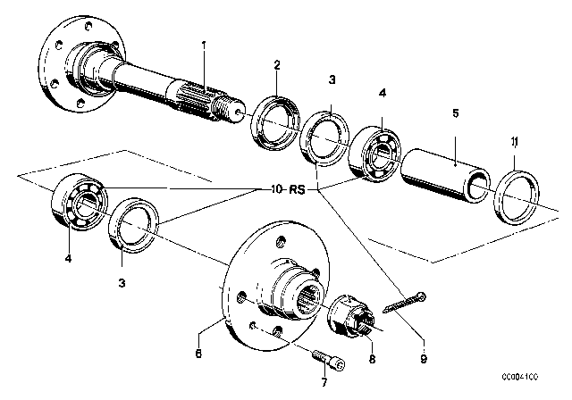 1979 BMW 320i Spacer Diagram for 33411118870