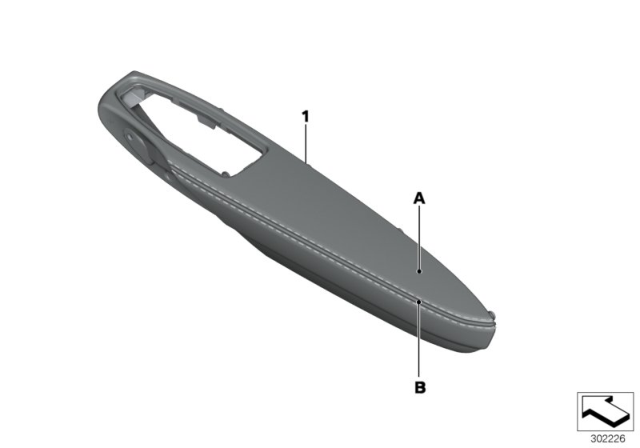 2020 BMW 440i Individual Armrest Diagram 2