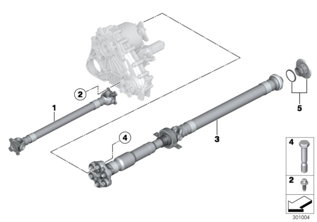 2019 BMW 230i xDrive Drive Shaft Diagram for 26108678475