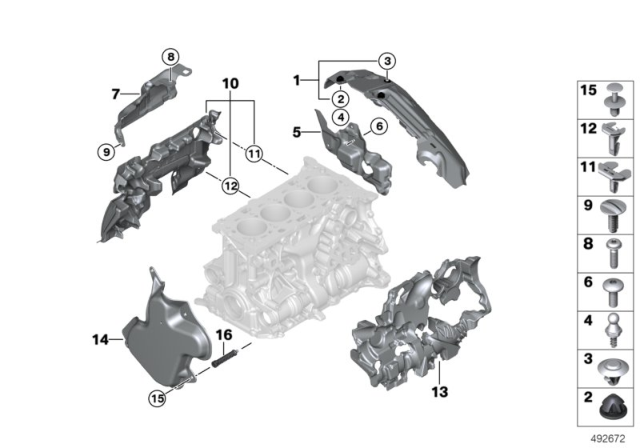 2020 BMW 530i xDrive Clip Diagram for 24008642712