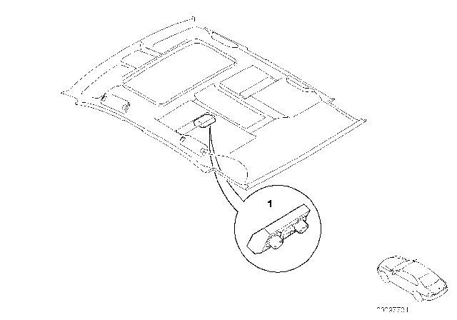 2008 BMW 750Li Control Panel, Rear A/C, Right Diagram for 64116979545