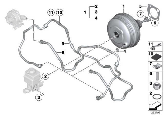 2012 BMW 528i xDrive Power Brake Unit Depression Diagram