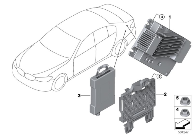 2018 BMW M5 Receiver Audio Module Diagram