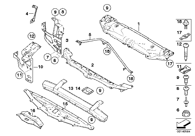 2010 BMW 535i xDrive Front Panel Diagram