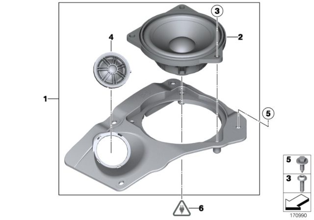 2015 BMW 750Li Sedan(F02) Single Parts For HIFI System Diagram 2