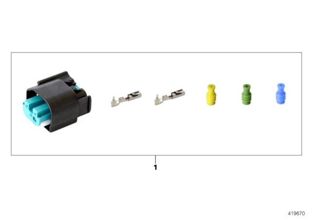 2010 BMW 528i xDrive Repair Kit, Socket Housing Diagram 6