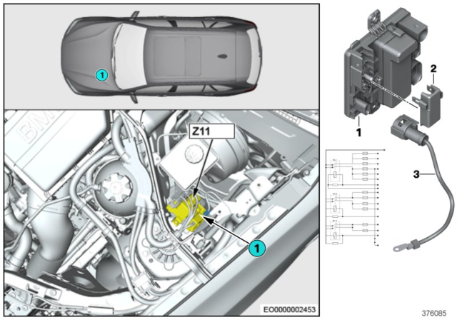 2011 BMW X3 Integrated Supply Module Diagram
