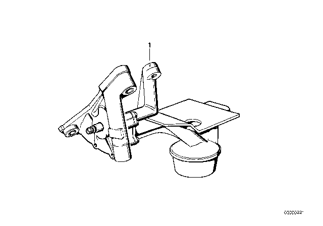 1985 BMW 635CSi Lubrication System / Oil Pump Diagram