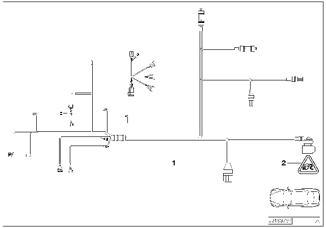 2010 BMW 328i Wiring Harness, Engine Grbx. Module Diagram for 12517566558