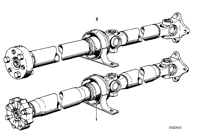 1981 BMW 320i Steering / Drive Shaft Diagram