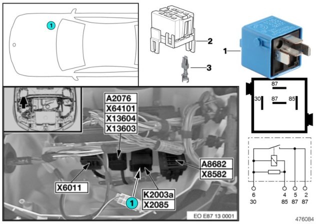 2009 BMW 335d Relay DDE Diagram