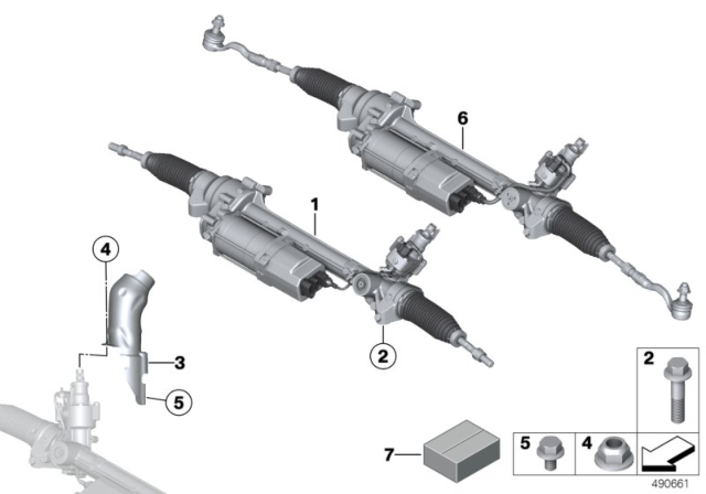 2016 BMW X3 Exchange-Steering Box, Electric. Diagram for 32106889084