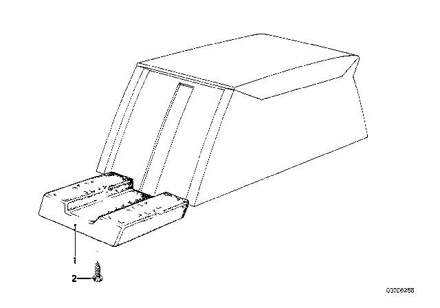 1982 BMW 733i Instrument Panel Of Center Console Diagram